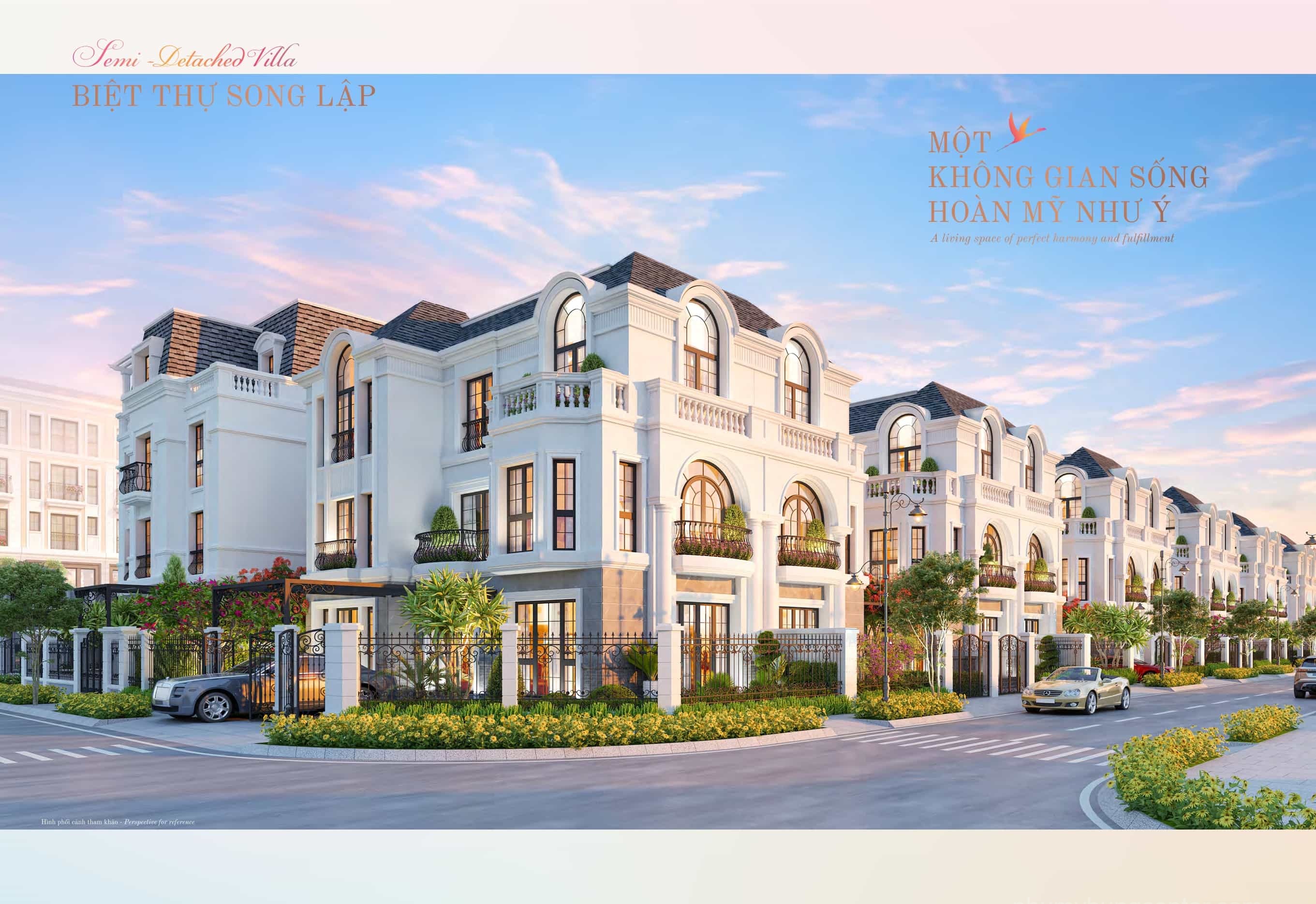 Mẫu nhà Biệt thự đơn lập Hồng Hạc City