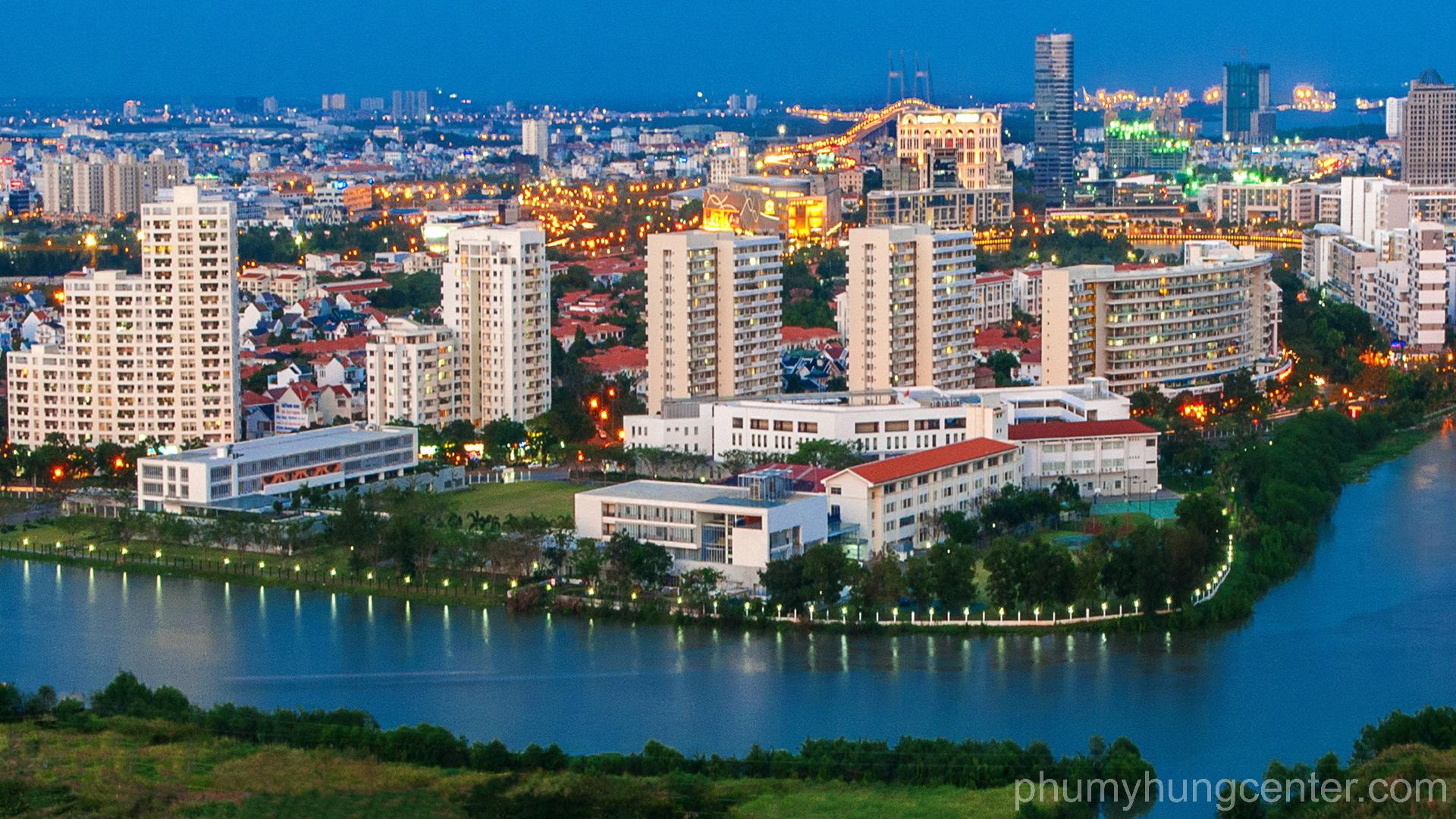 Toàn cảnh khu đô thị Phú Mỹ Hưng - Khu Kênh Đào 