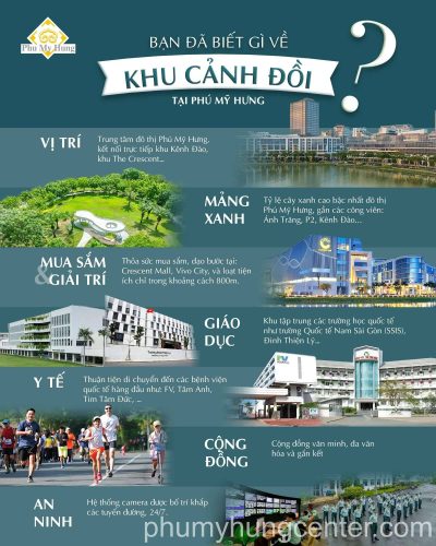 Khu Cảnh Đồi Phú Mỹ Hưng được phát triển và hoàn thiện sớm nhất tại Phú Mỹ Hưng